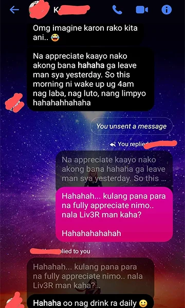 OMG imagine karon rako kita ani. Na appreciate kaayo nako akong bana hahaha ga leave man sya yesterday. So this morning ni wake up ug 4am nag laba, nag luto, nang limpyo.