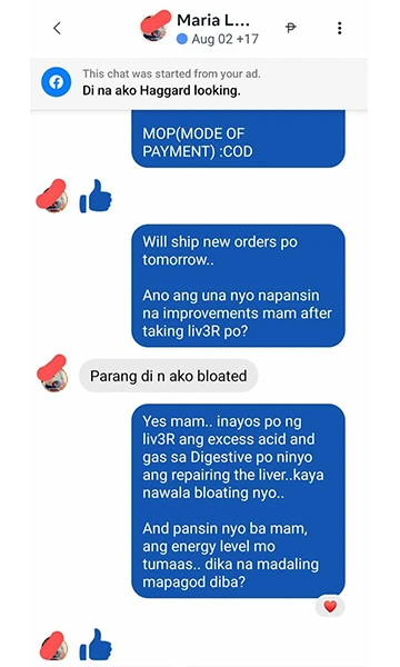 LIV3r Testimonials - Parang di na ako bloated