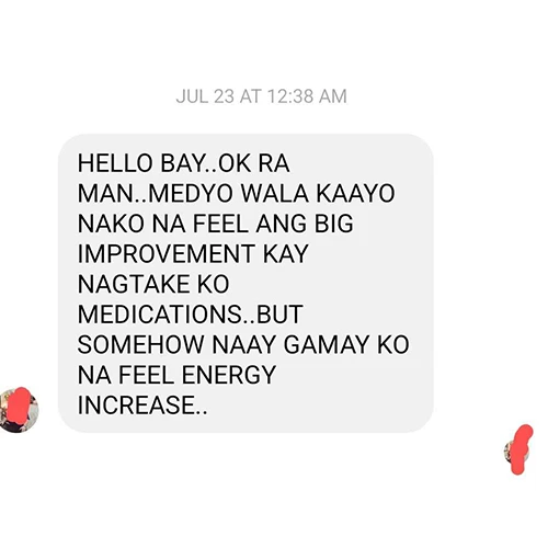 Liv3R Testimonials - Medyo wala kaayo nako nafeel ang big improvement kay nagtake ko medications, but somehow naay gamay ko na feel energy increase.