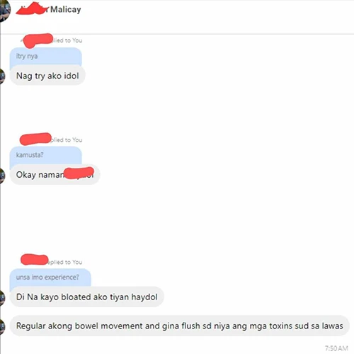 Liv3r Testimonial - Nag try ako okay naman.
Di na kaayo bloated ako tiyan.
Regular akong bowel movement and gina flush sd niya ang mga toxins sud sa lawas