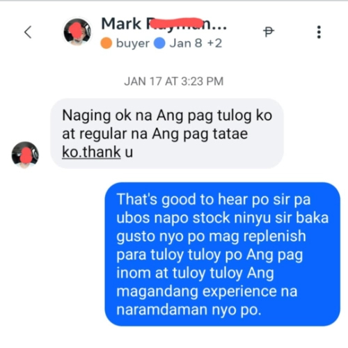 Liv3r Testimonials - Naging ok na ang pagtulog ko at regular na ang pagtatae ko.