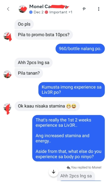 Liv3r Testimonials - Ok kaau nisaka stamina