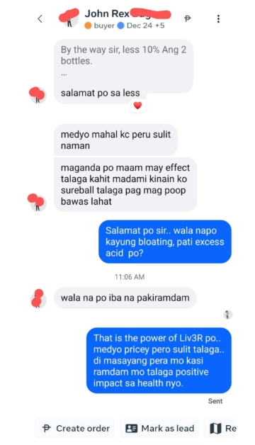 Liv3r Testimonials - Maganda po may effect talaga kahit madami kinain ko sureball talaga pag magpoop bawas lahat