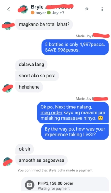 Liv3r Testimonials - Ok. Smooth sa pagbawas.