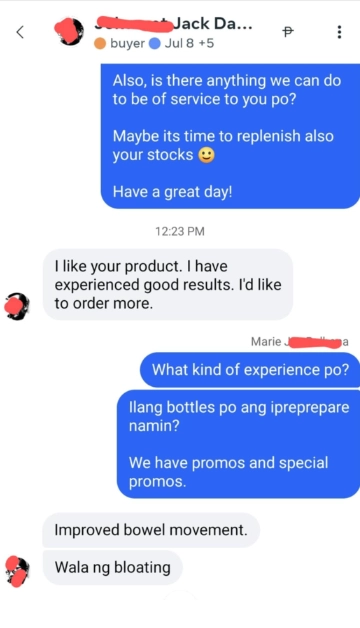 Liv3r Testimonials - I like your product. I have experienced good results. I'd like to order more.

Improved bowel movement. Wala ng bloating.