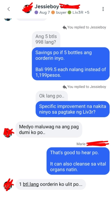 Liv3r Testimonials - Medyo maluwag na ang pagdumi ko
