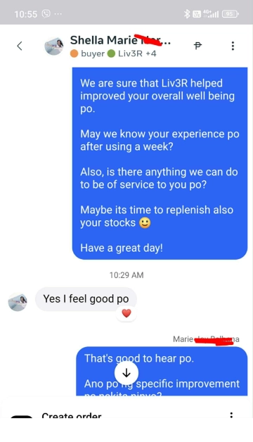 Liv3r Testimonials - Yes, I feel good!