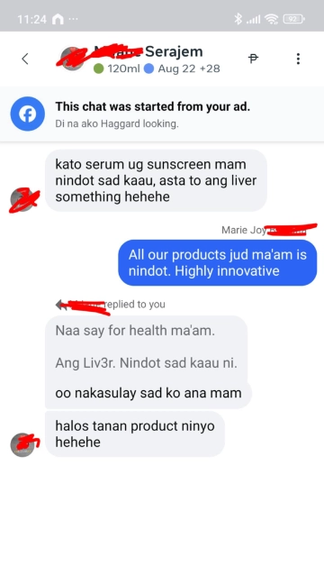 EGF Serum, Day Crème, and Liv3R Testimonials - Kato EGF Serum ug Sunscreen, nindo sad kaayo, asta to ang liv3R.
Nakasulay sad ko ana, halos tanan product ninyo.