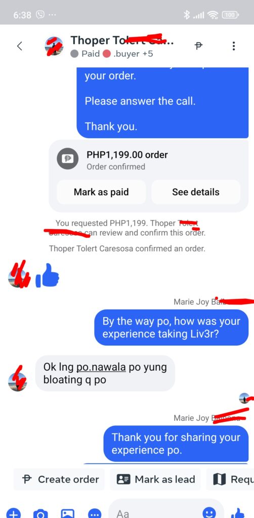 Liv3r Testimonials - Ok lang po. Nawala po yung bloating ko po.