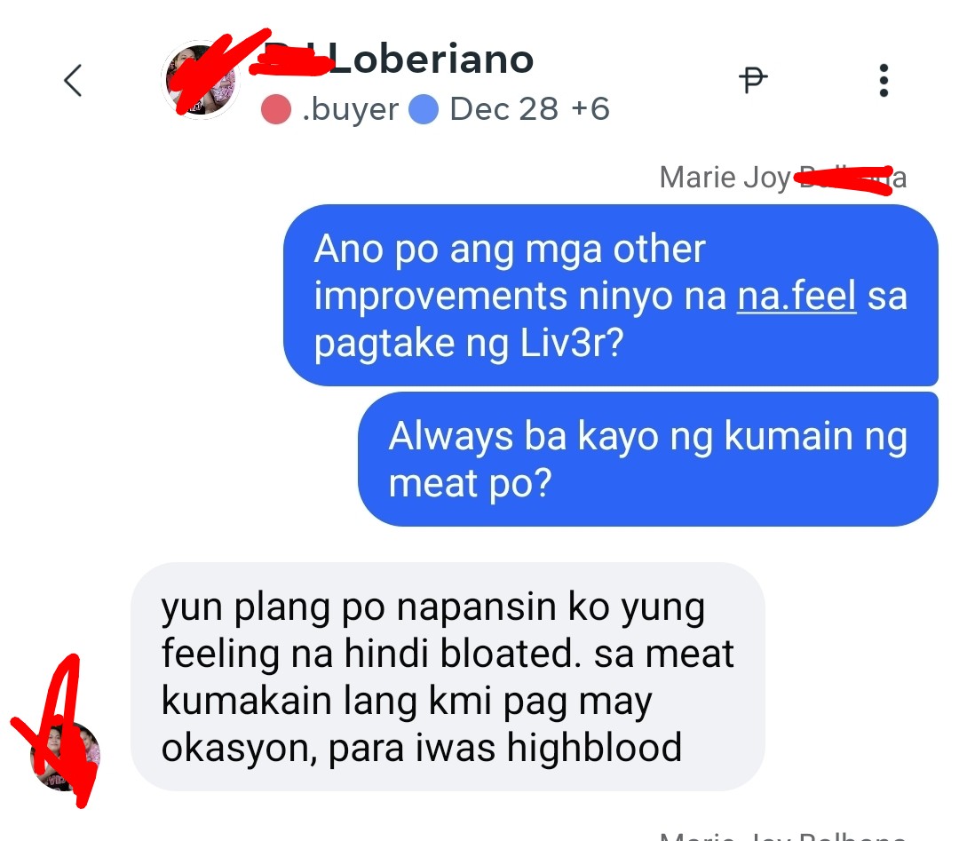 Liv3r Testimonials - Yun palang po napansin ko, yung feeling na hindi na bloated. Sa meet kumakain lang kami pag may okasyon para iwas highblood.