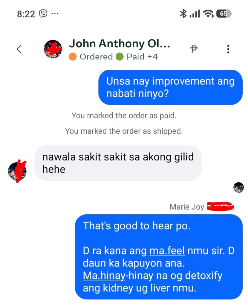 Liv3r Testimonials - Nawala sakit sakit sa akong gilid.