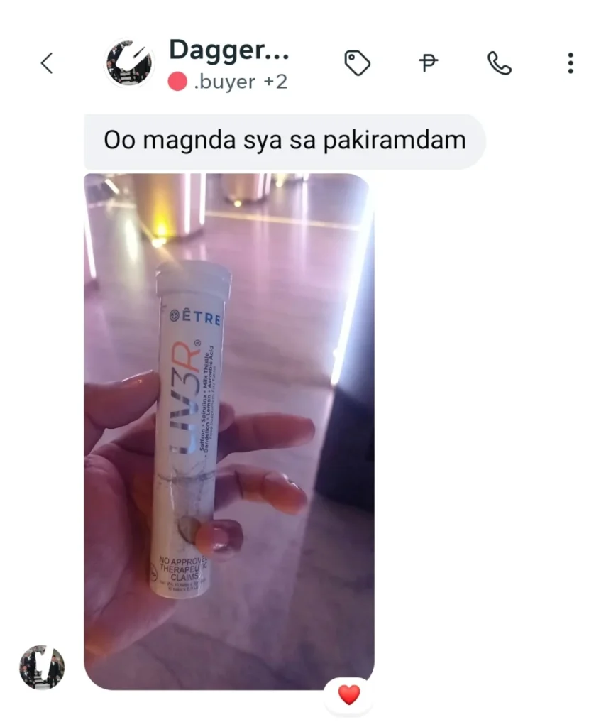 Liv3r Testimonials - Maganda siya sa pakiramdam.