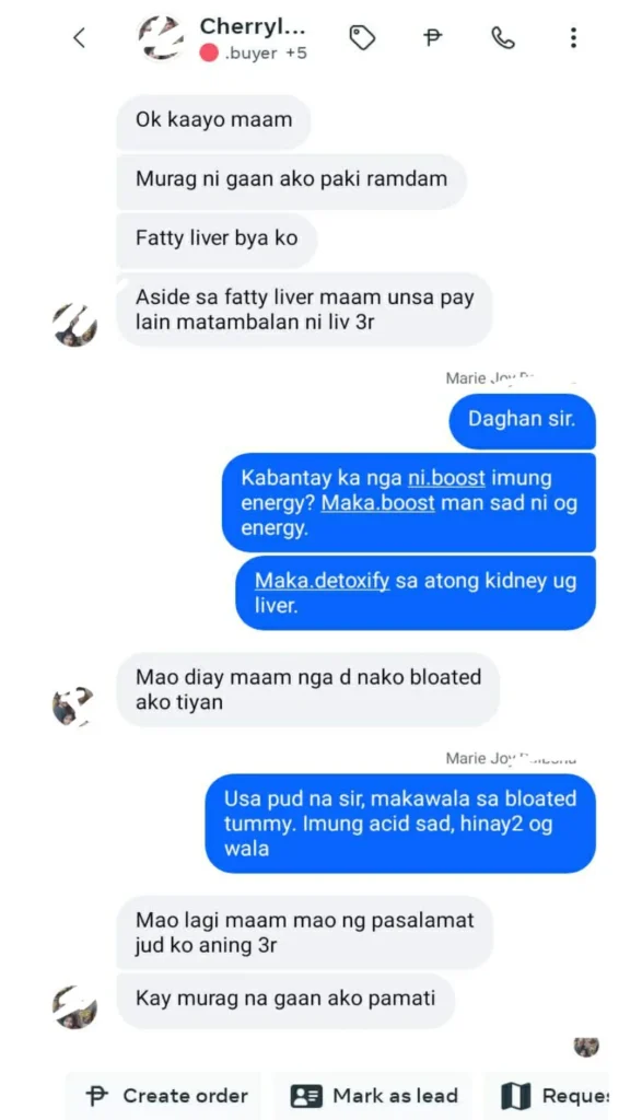 Liv3r Testimonials - Ok kaayo. Murag ni gaan ako pakiramdam.
Fatty liver biya ako.

 Di nako bloated ako tiyan.
Mao ng pasalamat jud ko aning Liv3R kay murag na gaan ako pamati.
