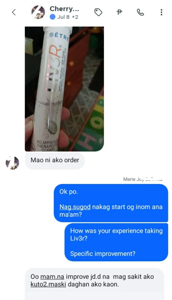 Liv3r Testimonials - Naimprove jud. Di na magsakit ako kuto-kuto(sikmura) maski daghan ako kaon.