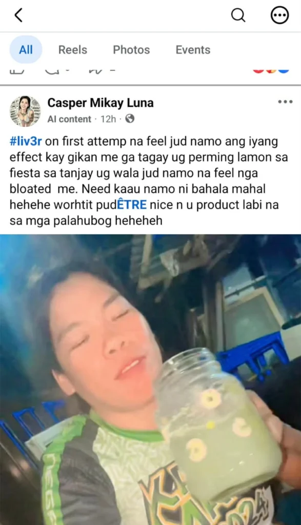 Liv3r Testimonials - On first attempt na feel jud namo ang iyang effect kay gikan me ga tagay ug perming lamon sa fiesta sa Tanjay ug wala jud namo na feel nga bloated me. Need kaayo namo ni bahala mahal worth it pud. Nice inyo product labi na sa mga palahubog.